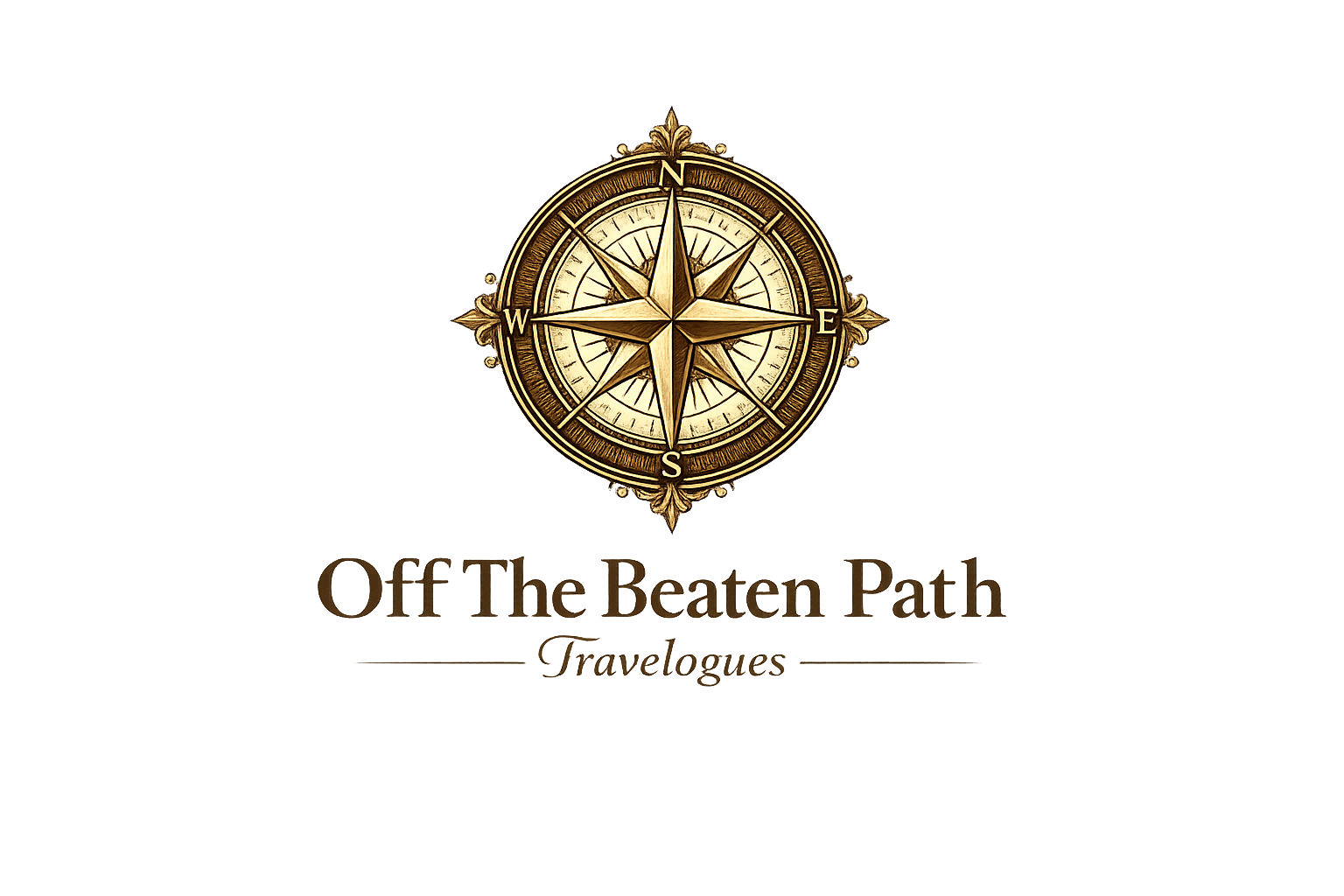 Off The Beaten Path Travelogues — compass rose logo